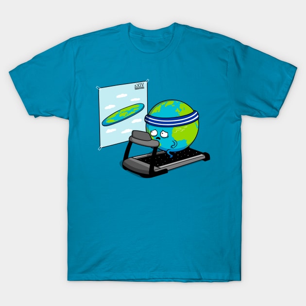 Round Earth! ( Flat earth ) T-Shirt by Raffiti